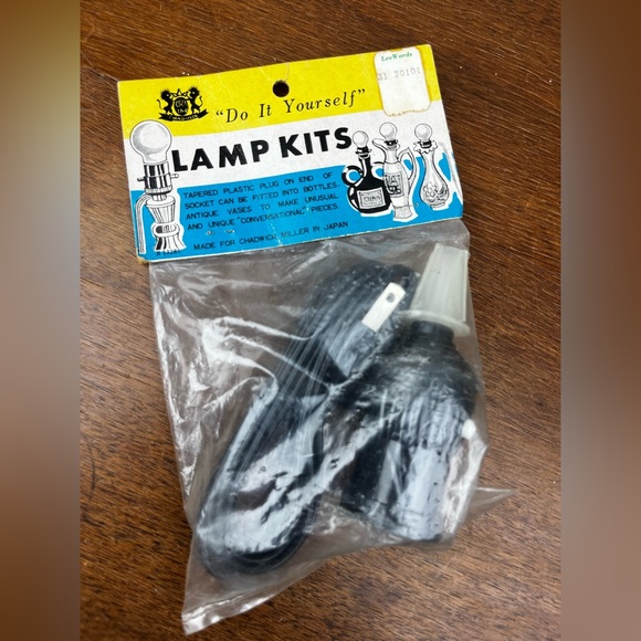 Vintage Accents Vintage Nos Prewired Bottle Vase Lamp Diy